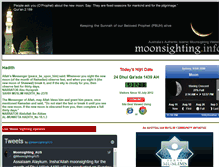 Tablet Screenshot of moonsighting.info